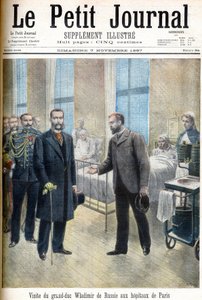 Grand Duke Vladimir Alexandrovich of Russia visiting Paris hospitals - illustration for Le Petit Journal, 7 November 1897 by French School