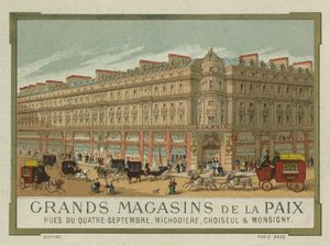 Grands Magasins de la Paix, Paris by French School