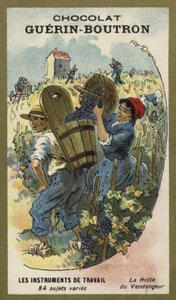 Grape Pickers Basket by French School