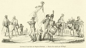 Etching by Duplessi-Bertaux by French School