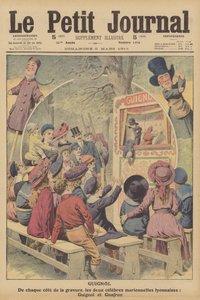 Guignol and Gnafron, Famous French Puppets from a Show from Lyon