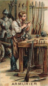 Gunsmith at Work in His Workshop