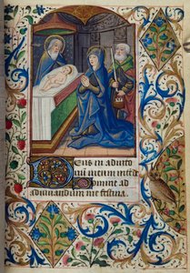 Presentation in the Temple, from Book of Hours, Use of Paris, mid-15th century (H/L-3-3 fol. 70r)
