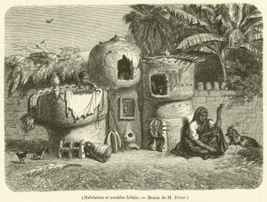 Habitation and Furniture of Fellahs (engraving)