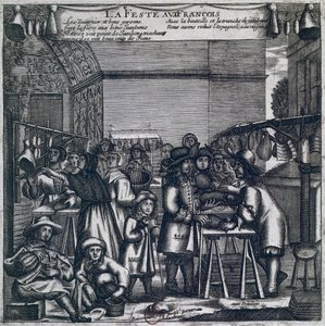 Ham fair, French print by French School