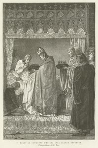 He Received the Crown of Thorns with Great Devotion by French School