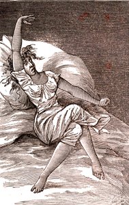Headaches, melancolia and hysteria, anxiety. 1887 by French School