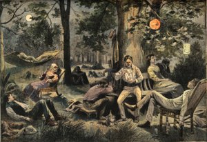 Heat in New York: residents camp in the parks, from the newspaper 