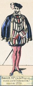 Henry II, 59th King of France, Ascended the Throne in 1547, Died in 1559
