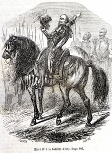 Henri IV at the Battle of Ivry (14/03/1590) by French School