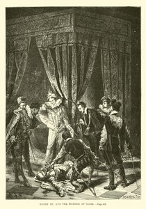 Henry III and the Murder of Guise by French School