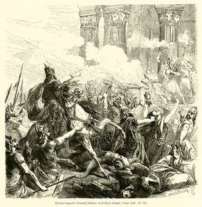 Hircan Assaults Sichem and Burns the Temple by French School