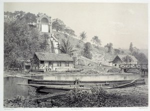 View of the Water Castle or Gueydon Canal at Fort de France in Martinique
