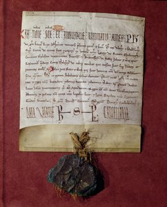 Homage to King Philip II from Simon de Montfort for the territories confiscated from Raymond VI c.1216