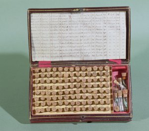 Homeopathic medicine suitcase, 2nd half of 19th century by French School