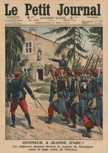 Honour to Joan of Arc, a Regiment Saluting the Birthplace of the Heroine at Domremy, front cover illustration from 
