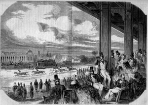 Horse Racing at the Chantilly Hippodrome in 1858