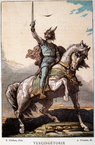 Horseback Vercingetorix by French School