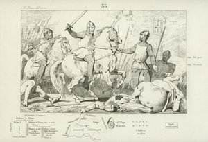 Hugh Capet captures Charles of Lorraine, 991 by French School
