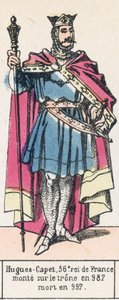 Hugh Capet, 36th King of France, ascended the throne in 987, died in 997 by French School