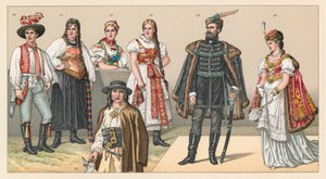 Hungary and Croatia Costume by French School