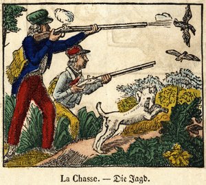 Hunting by French School