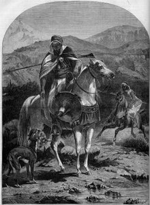 Hunting Hare in Algeria by French School