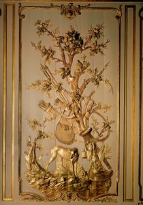 Hunting scene, wood panelling originally from the dining room of the Hotel des Etats du Languedoc