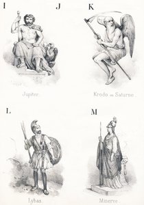 Jupiter, Krodo, Lybas, Minerva by French School