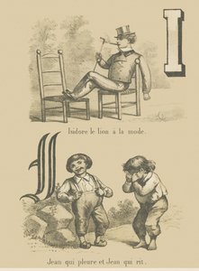 Isidore the Trendy Lion / John Crying and John Laughing by French School