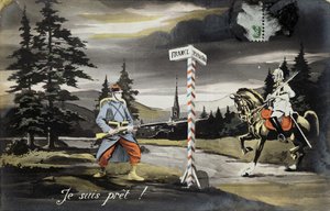 I am ready, First World War postcard, 1914 by French School