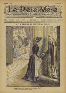 There is Receiving and Receiving. Illustration for Le Pele-Mele by French School
