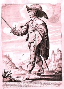 Illustration of a Soldier under the reign of Louis XIII (1601-43) by French School
