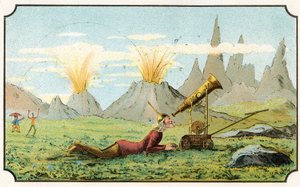 Illustration of the book "Voyage dans la lune avant 1900" by A. de Ville-d
