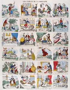 Illustrations for Fables by Jean de La Fontaine (1621-95) imagerie Gangel and P. Didion in Metz by French School