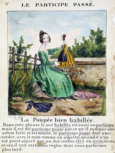 In La grammaire en images, leaflet album, circa 1850 by French School
