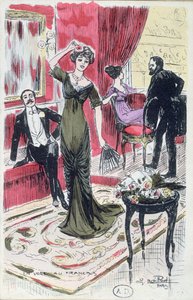 In the Foyer of the Theatre, postcard 1910