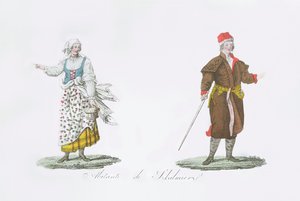 Inhabitants of Szkalmierz by French School