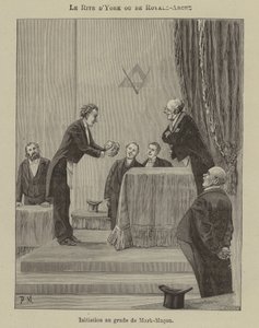 Initiation of a Mark Master Mason in the York Rite by French School