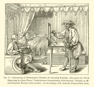 Instruments of Mathematical Precision for executing Portraits by French School