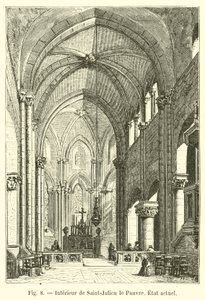 Interior of Saint-Julien le Pauvre, current state