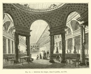 Interior of the Circus, in the Garden, 1791 by French School