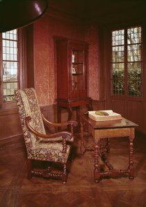 Interior of the study of Honore de Balzac in his home in rue Raynouard