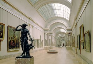Interior view of the Grande Galerie, 16th-19th century by French School