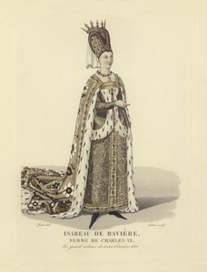 Isabeau of Bavaria, wife of King Charles VI of France by French School