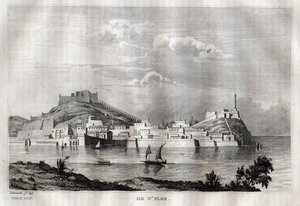 Island of Elba, Tuscany - Engraving from 