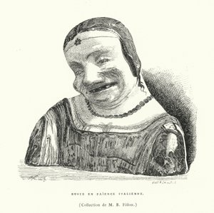 Italian Faience Bust by French School