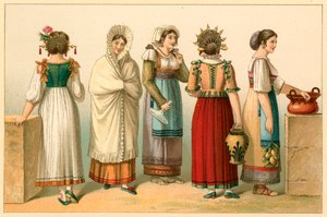 Italy costume by French School
