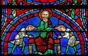 Jacob Blessing Ephraim and Manasseh by French School