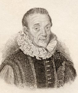 Jacques Auguste de Thou aka Thuanus, French historian, from Crabbes Historical Dictionary pub. 1825 by French School
